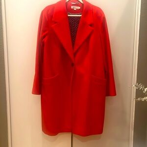 Boden Red Pea Coat